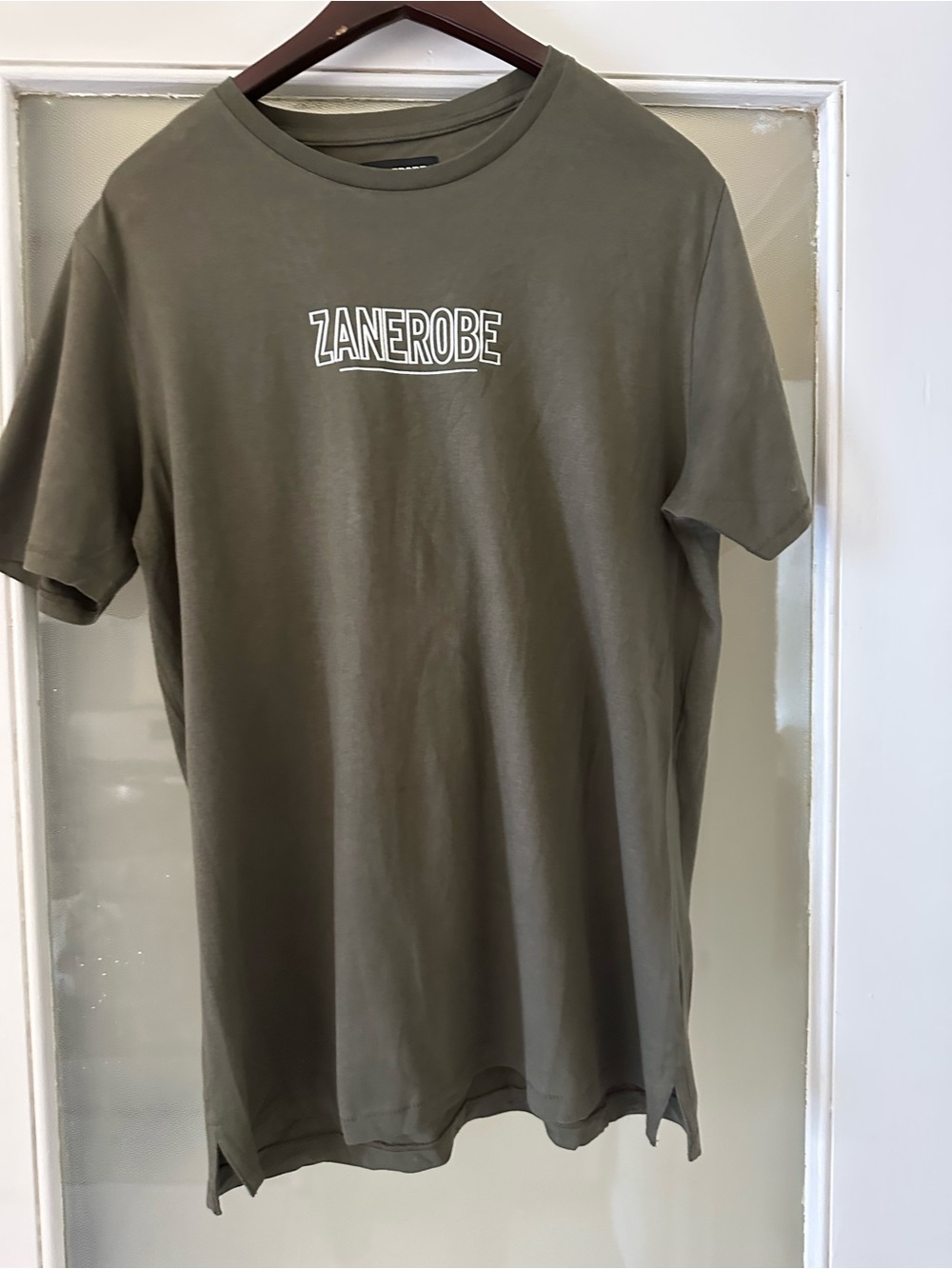 Zanerobe Olive Green Logo Short Sleeve Tee
